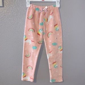 Bmagical by Btween pink unicorn plush pajama pants